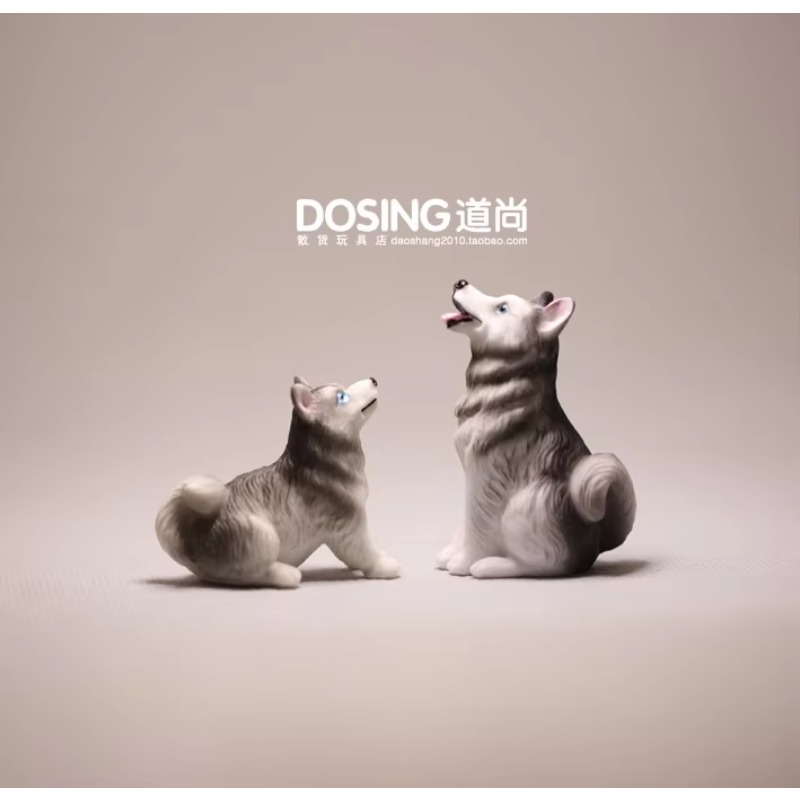 First Bonsai Garden - 漫画の小動物の置物,犬のモデル,子供のためのかわいいハスキーの置物,妖精の庭のミニチュア,盆栽の装飾
