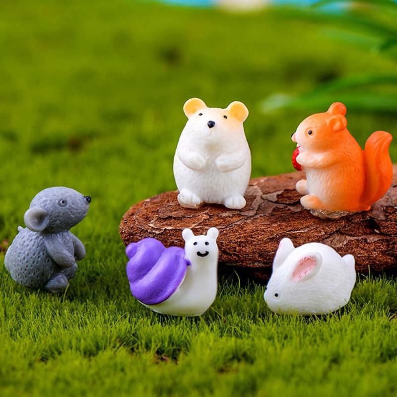 First Bonsai Garden - 小動物ミニチュア妖精の庭のアクセサリーおもちゃフィギュアマイクロ風景ポット盆栽クラフト車の装飾