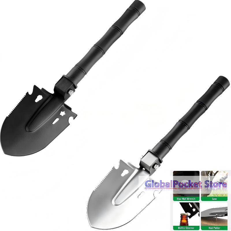 Soil Scoop Tool - [TG823]サバイバルシャベルマルチツール、災害救助、車の緊急時、キャンプ、掘削、園芸用の携帯用エンジニアシャベル