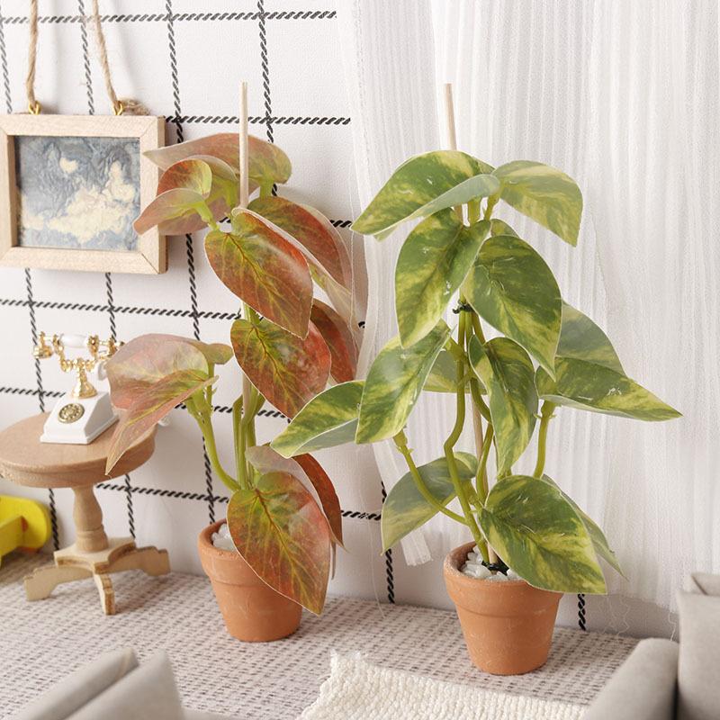 Bonsai Garden Usa - 1/12 ドールハウスシミュレーション緑植物盆栽モデルドールハウスシーン装飾マイクロ風景庭園盆栽飾り