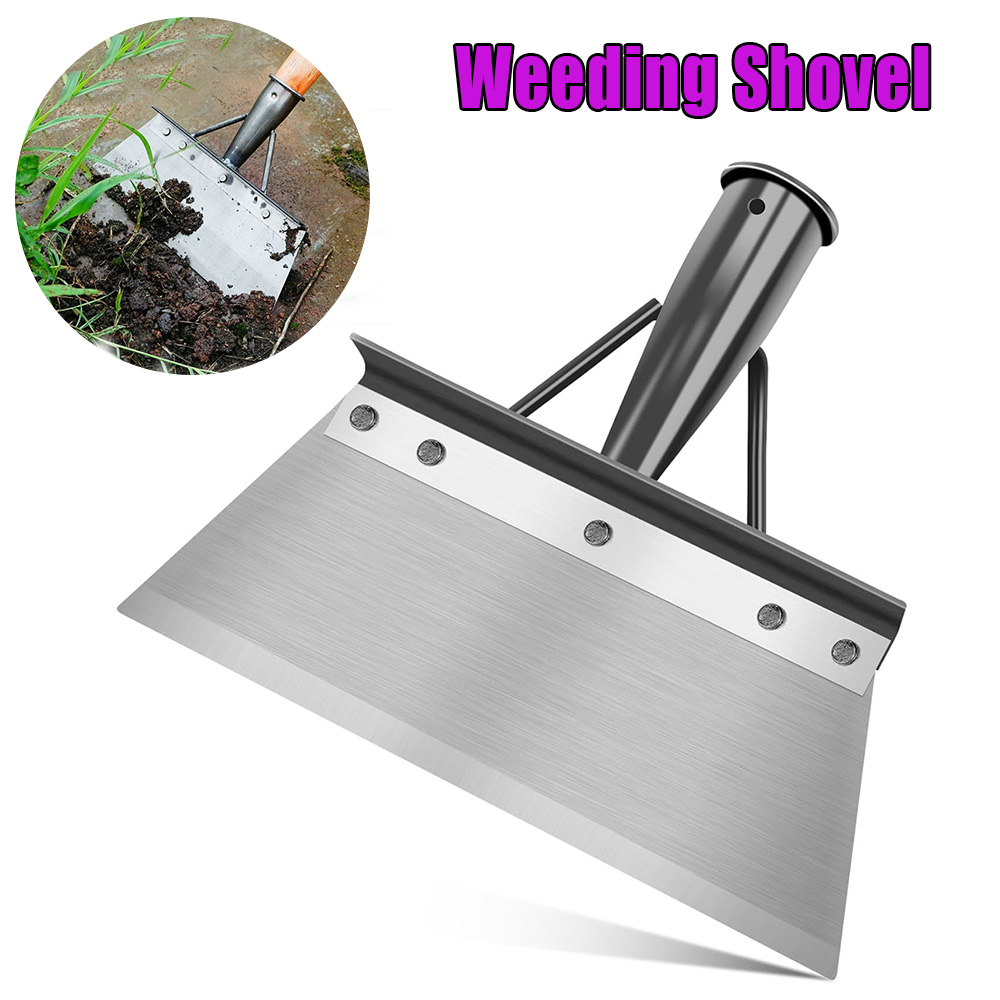 Soil Scoop Tool - 除草シャベル ステンレス鋼除草シャベル 多機能ガーデンツール 苔掃除 屋外農場植栽除草機器