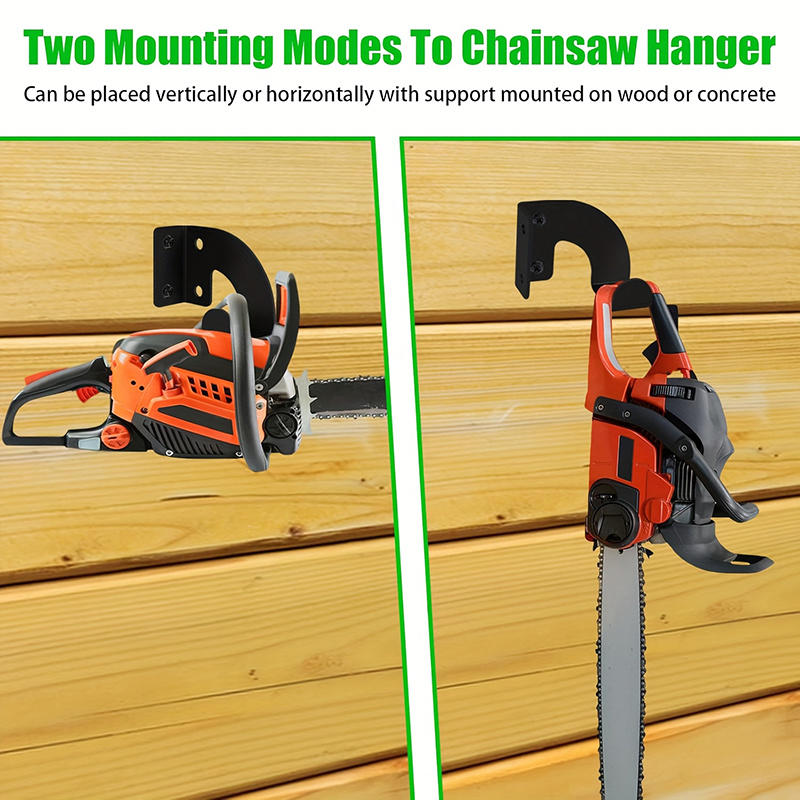Soil Scoop Tool - ワークショップツール収納ラック、ヘビーデューティーチェーンソーフック、壁掛けシャベル、金属製多機能ガーデンガレージ電動工具サポート