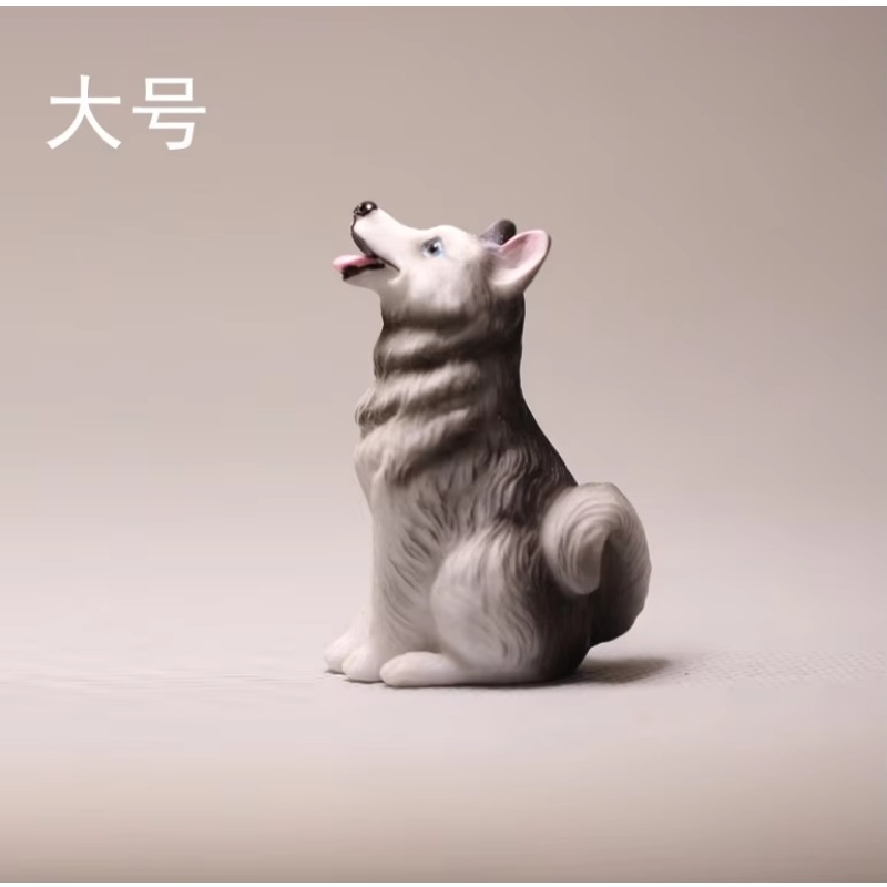 漫画の小動物の置物,犬のモデル,子供のためのかわいいハスキー - First Bonsai Garden のレビューと価格