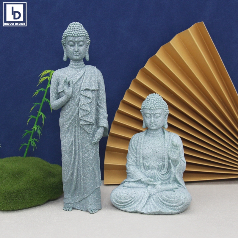 ストーン仏,小さなモンクスの彫像,盆栽,家の装飾,タイ - Bonsai Garden Thailand のレビューと価格