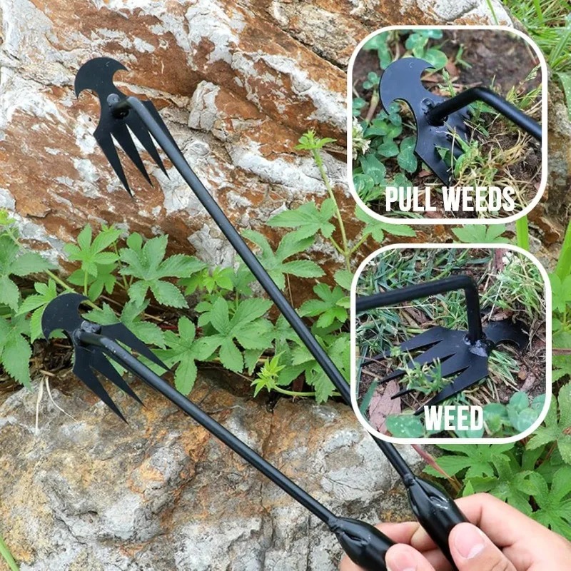 2in1ガーデンレーキ手動種子草根除去ツールプーラーシャベル - Soil Scoop Tool のレビューと価格