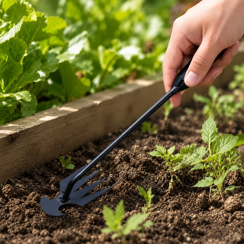 2in1ガーデンレーキ手動種子草根除去ツールプーラーシャベル - Soil Scoop Tool のレビューと価格
