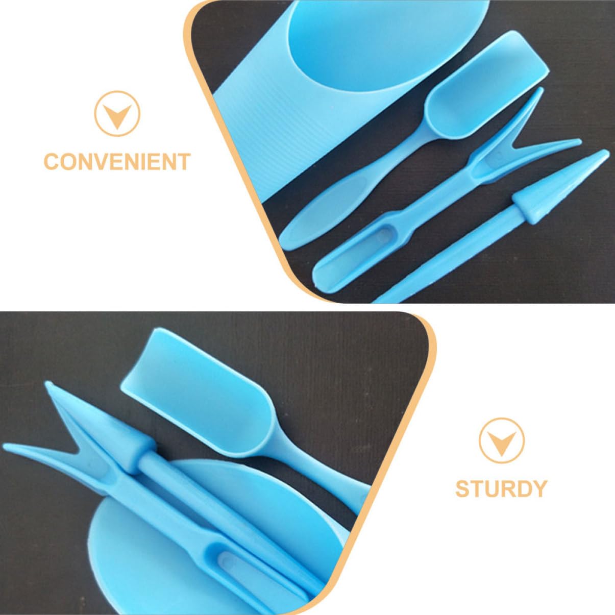 4 ピース/セット、プラスチック耐久性のあるバケツシャベル鉢 - Soil Scoop Tool のレビューと価格