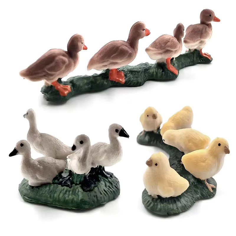 シミュレーション鶏アヒルガチョウ家畜モデル盆栽置物家の装飾ミ - Bonsai Garden Japan のレビューと価格