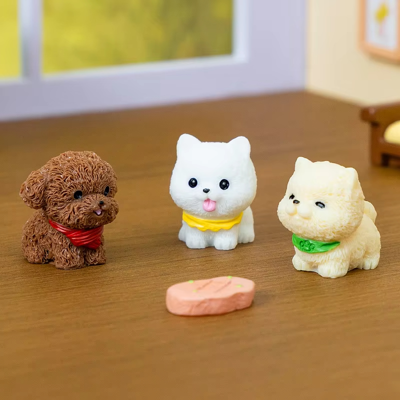 12/14個入りのかわいいシミュレーション犬の子犬動物デコレ - First Bonsai Garden のレビューと価格