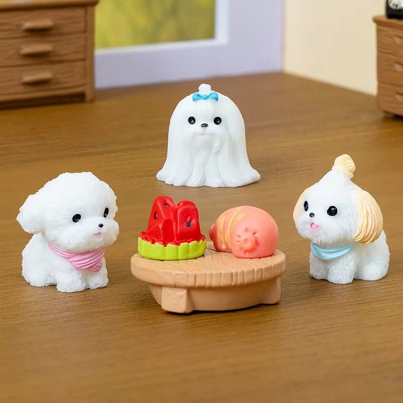 12/14個入りのかわいいシミュレーション犬の子犬動物デコレ - First Bonsai Garden のレビューと価格