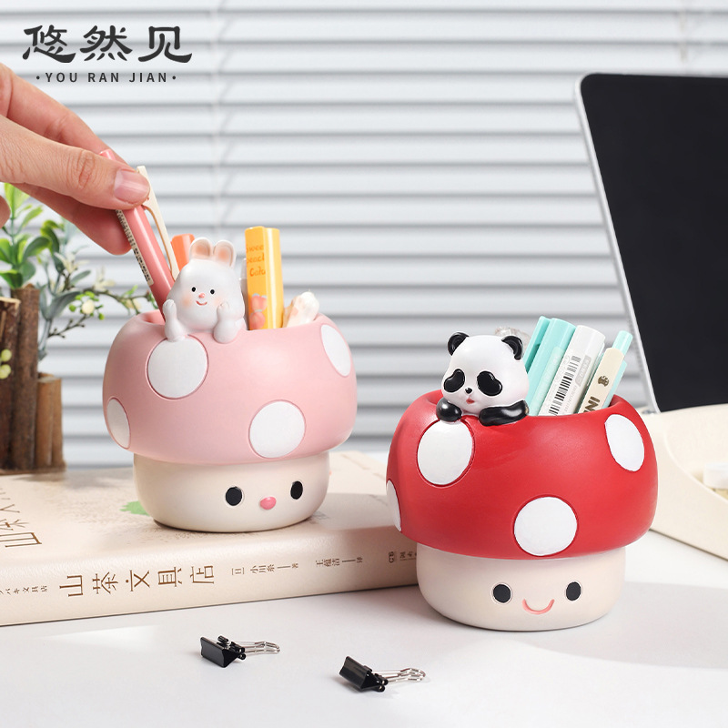 漫画風のかわいいキノコ型多肉植物鉢、卓上ペン立て収納チューブ - Bonsai Garden Youtube のレビューと価格