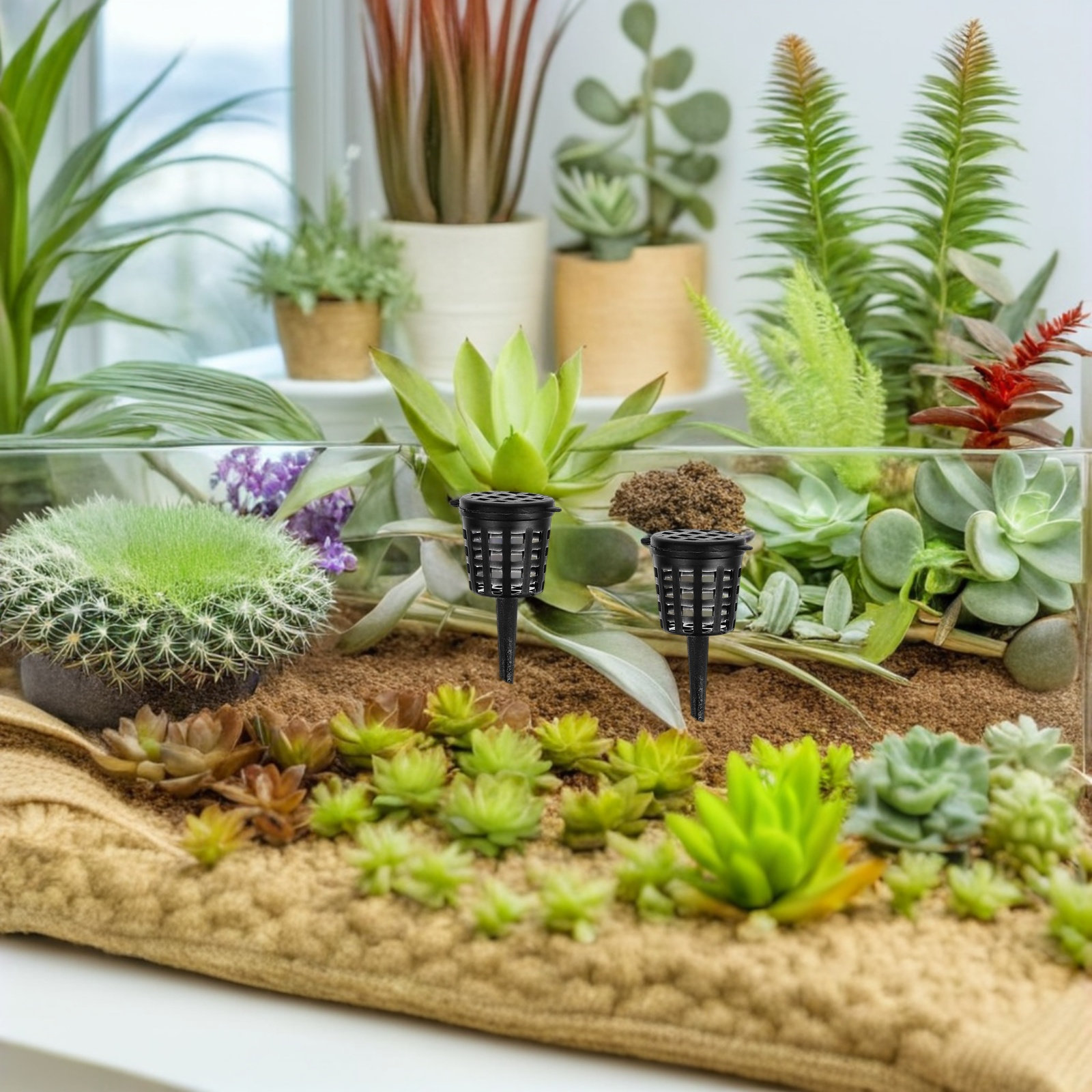 180個入りコンパクトプラスチック製肥料バスケット（蓋付き） - Bonsai Garden Usa のレビューと価格