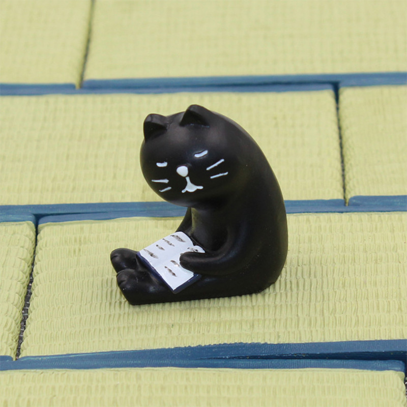 デコール黒猫クマハリネズミミニチュア置物日本雑貨動物家の装飾 - Bonsai Garden Japan のレビューと価格