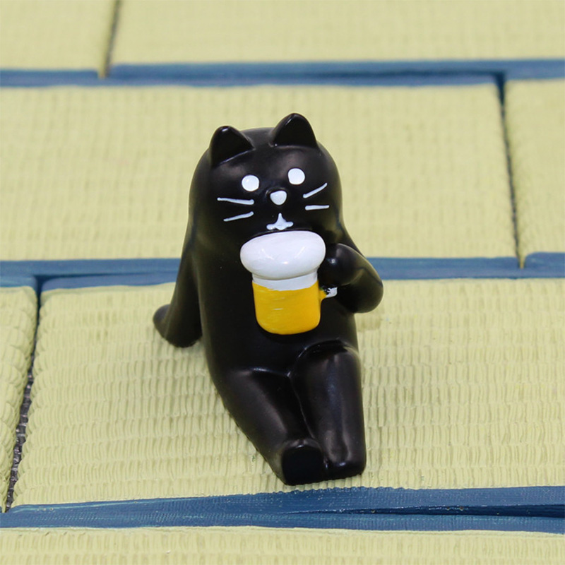 デコール黒猫クマハリネズミミニチュア置物日本雑貨動物家の装飾 - Bonsai Garden Japan のレビューと価格