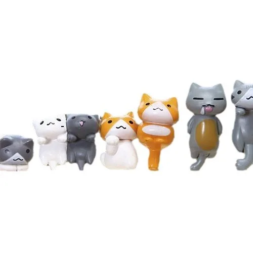 6 ピース/セット漫画ラッキー pvc 猫ホームガーデン盆栽 - First Bonsai Garden のレビューと価格